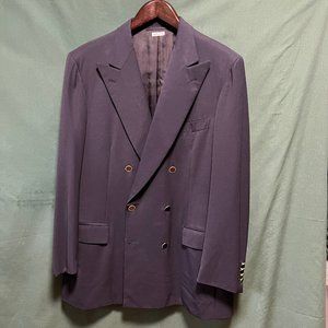 Brioni Double Breasted Blazer - navy blue